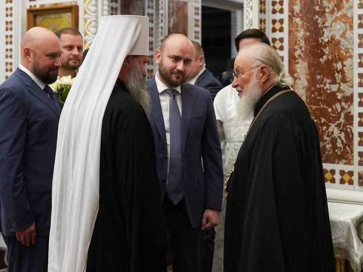 Губернатор Федорищев встретился с Патриархом по случаю назначения митрополита Феодосия
