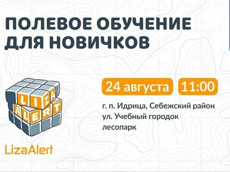 “ЛизаАлерт Псковской области” проводит серию обучений для добровольцев в августе