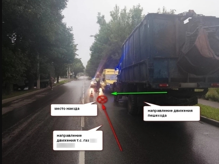Костромские ДТП: рано утром пенсионер едва не погиб под колесами грузовика