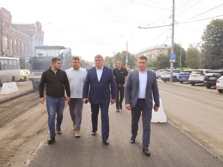 В Туле ремонт на проспекте Ленина планируют завершить к началу ноября