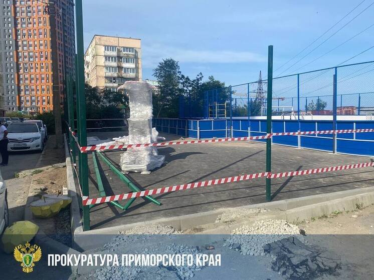 Ребенок провалился в яму на строящейся спортплощадке во Владивостоке