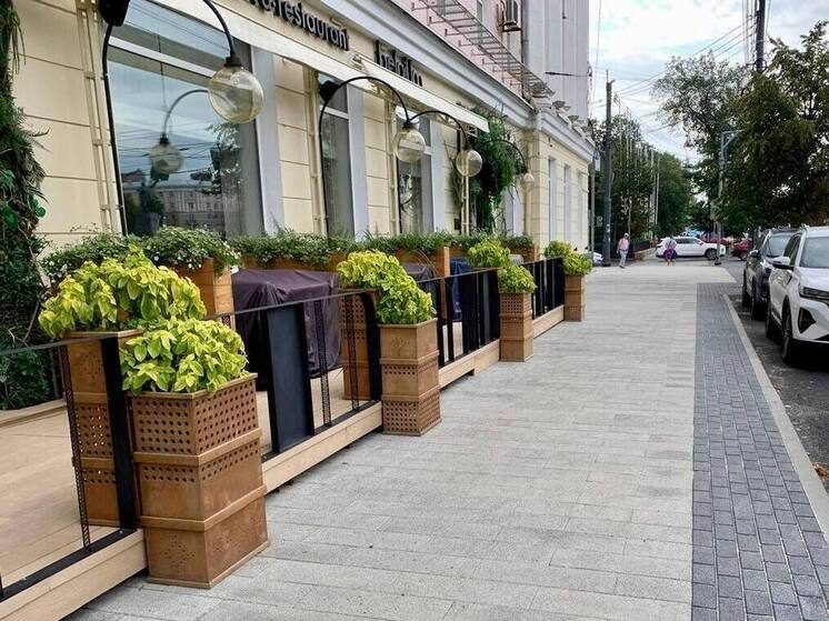 В центре Воронежа завершен ремонт еще одного тротуара