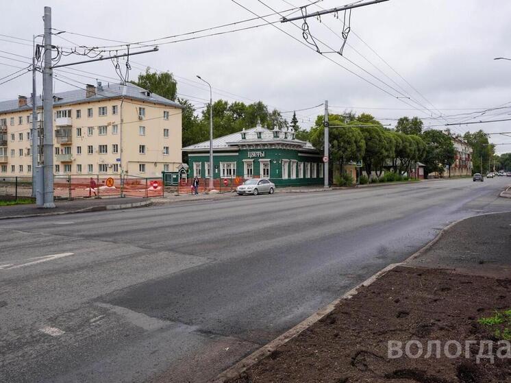 Участок улицы Некрасова в Вологде откроют для движения в этом году