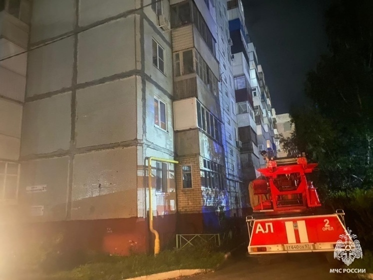 В Орле из горящей квартиры спасли мужчину