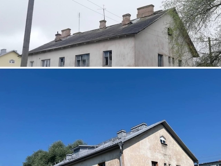 Дом 1962 года отремонтировали в Плюсском районе