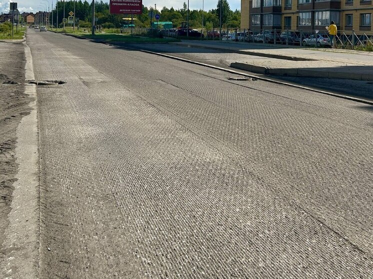 На Луговой улице воцарился дорожный ремонт