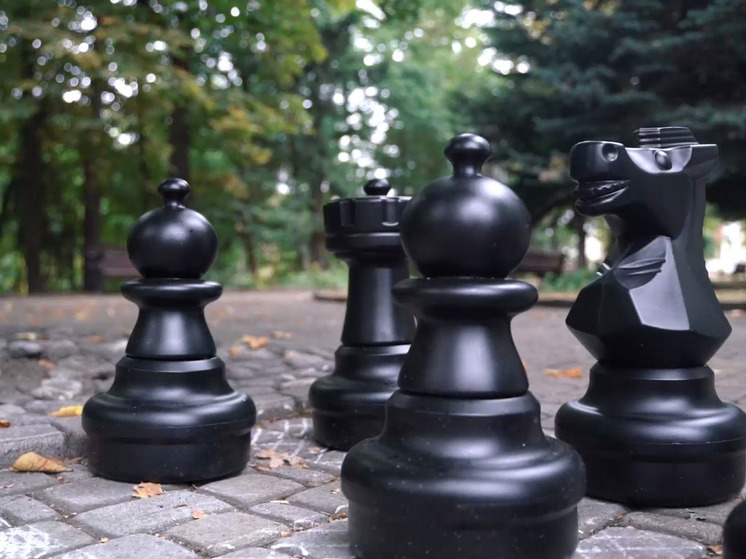 В Центральном парке Владикавказа теперь можно сыграть в уличные шахматы