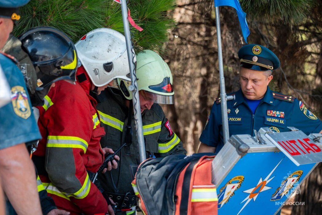 Вид на выгоревшую территорию