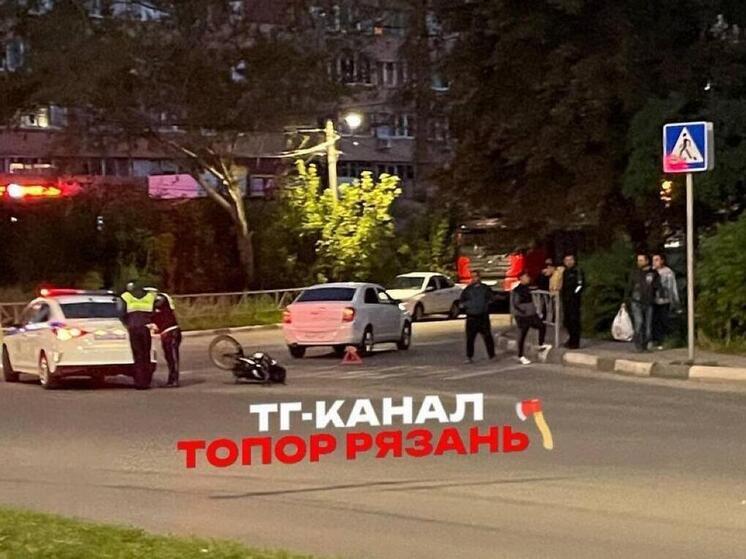 На улице Интернациональной в Рязани мотоциклист попал в ДТП