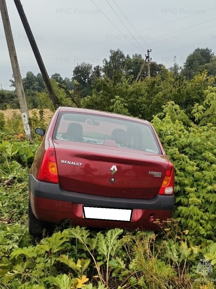 Niva и Logan не поделили дорогу в Козельске