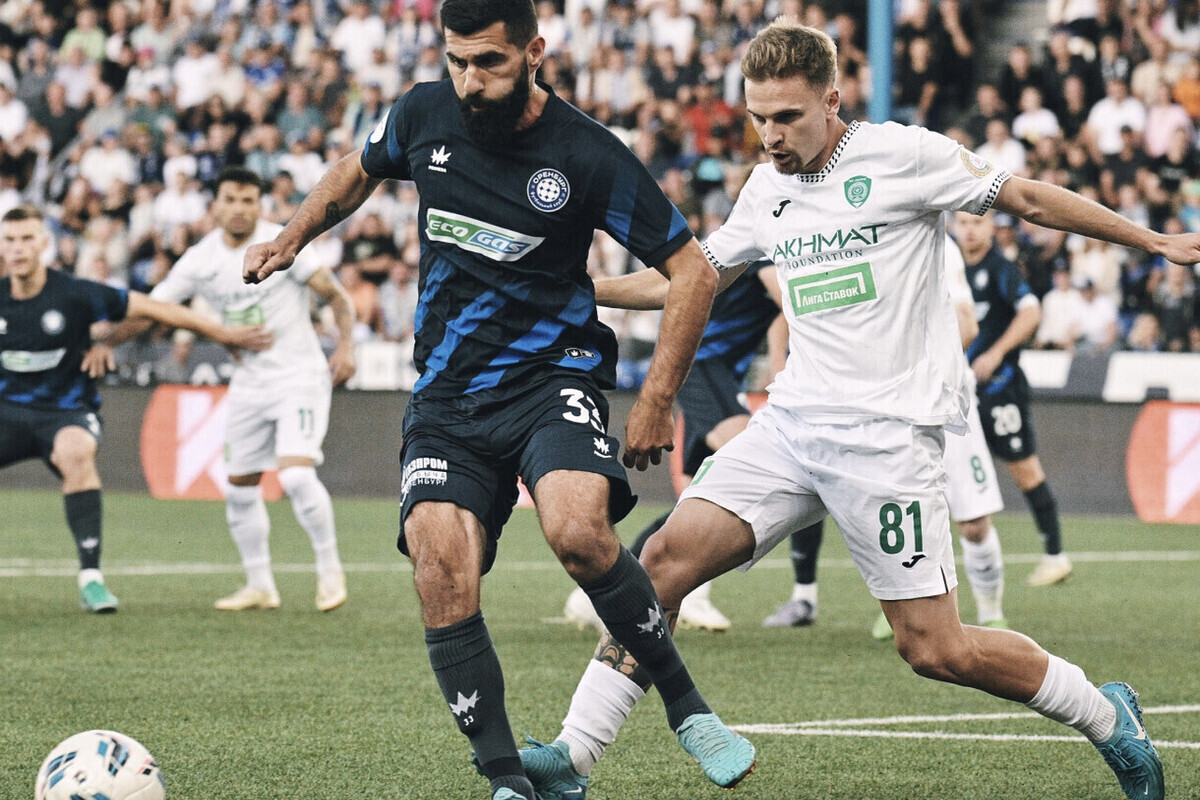 «Ахмат» сумел добиться результативной ничьей, играя вдевятером в Оренбурге