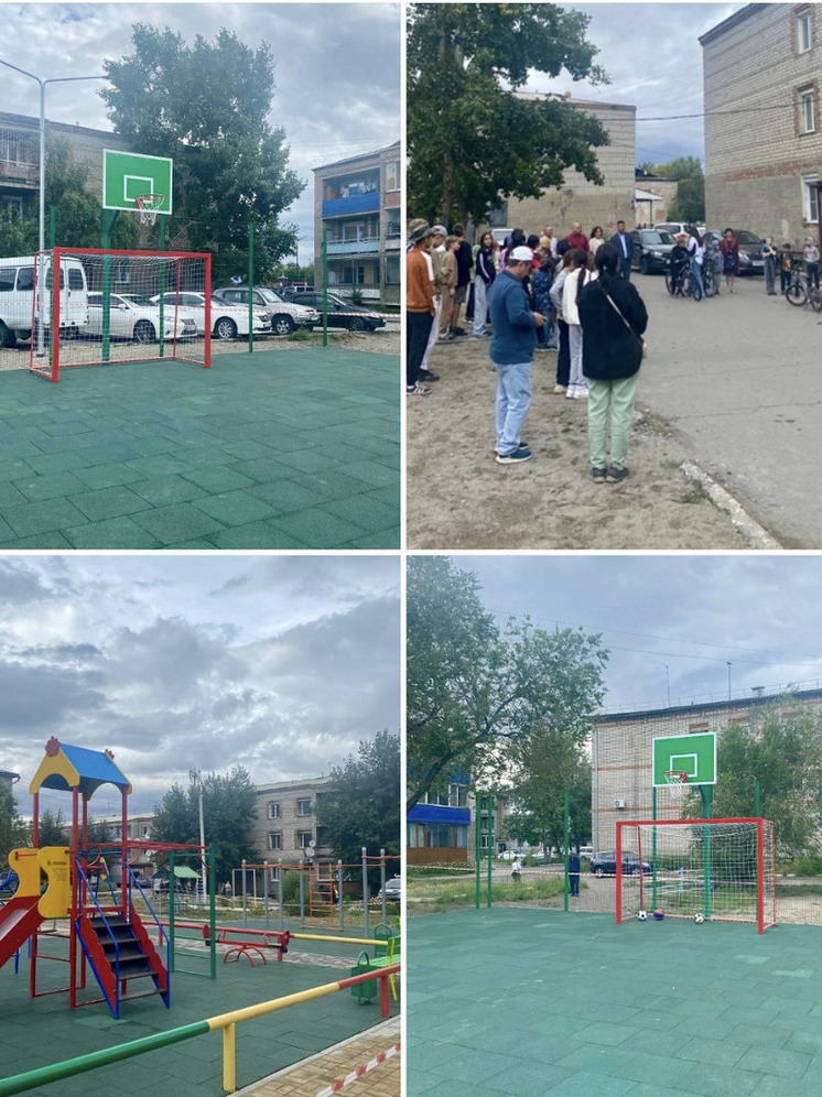 В Кызыле открыли еще одну новую  детскую площадку