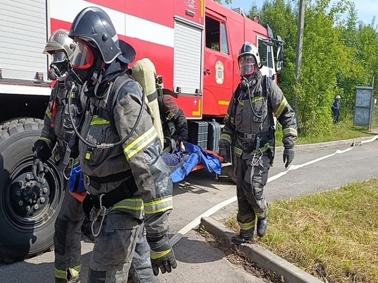 В Лужском районе прошли учения по ликвидации ЧС на газовой котельной