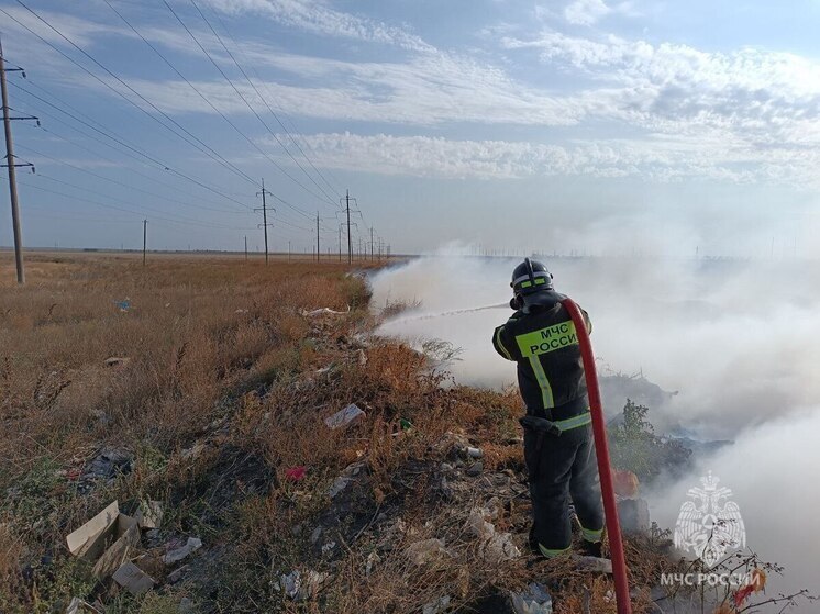 В Херсонской области потушили пожар в селе Щорсовка
