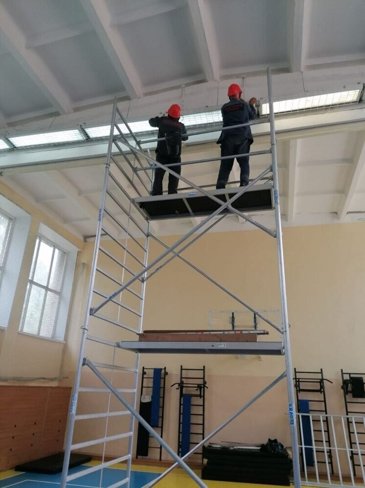 В школе Обнинска сделали светло