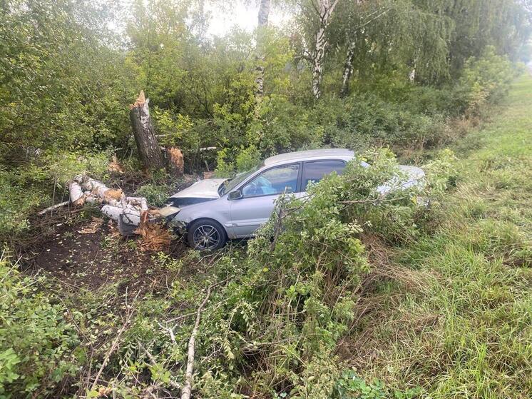 Под Воронежем пьяная автоледи врезалась в дерево: три человека попали в больницу