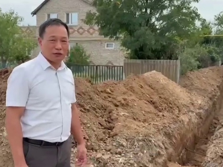 В дом семьи участника спецоперации из Калмыкии провели воду