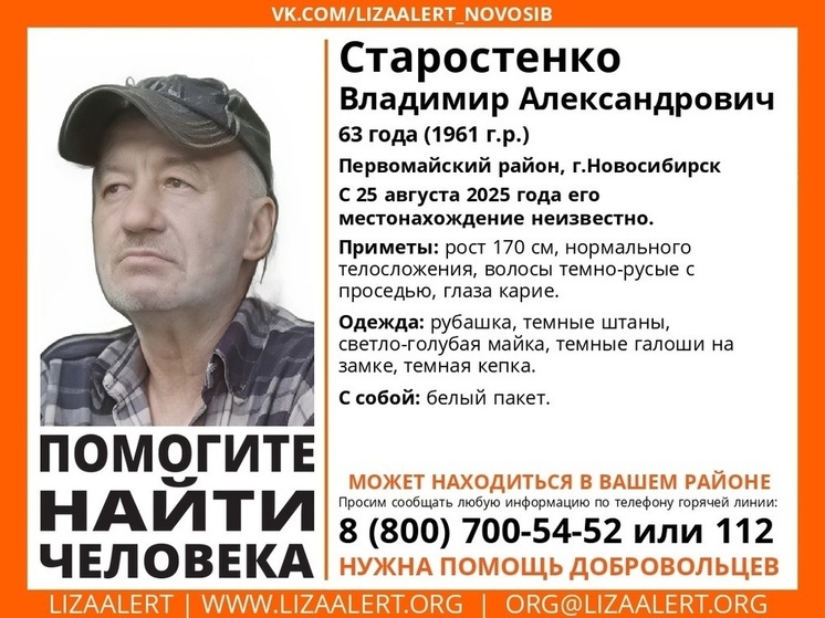 Нашелся пропавший 63-летний грибник из Новосибирска