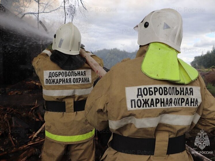 Добровольцы спасли имущество на 19 миллионов от огня в Курской области