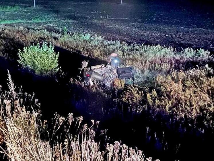 Под Воронежем 19-летняя автоледи на скорости съехала в кювет