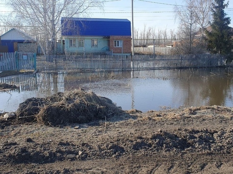 Вода уходит: число подтопленных домов в Таврическом районе Омской области снизилось