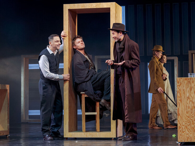 Stage production of Crime and Punishment at Gogol Theatre