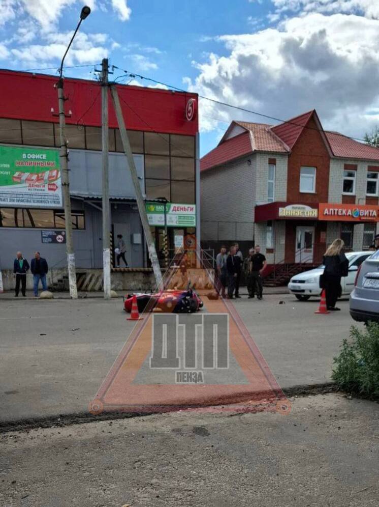 В Белинском госпитализировали мотоциклиста после аварии с «Ладой Калиной»