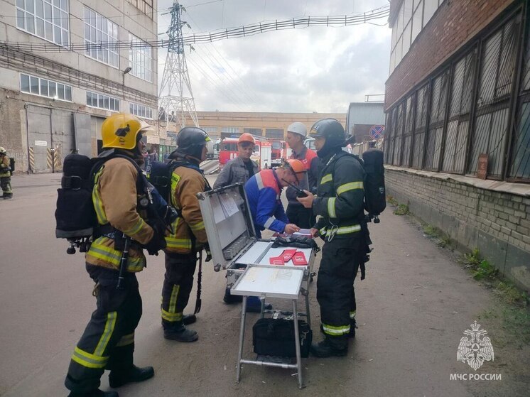 Три пожарные части Петербурга стремительно потушили виртуальное пламя на заводе