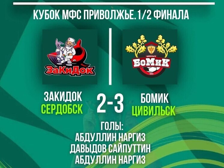 Футболисты «БоМиКа» обыграли «ЗаКиДоК» в кубковом матче