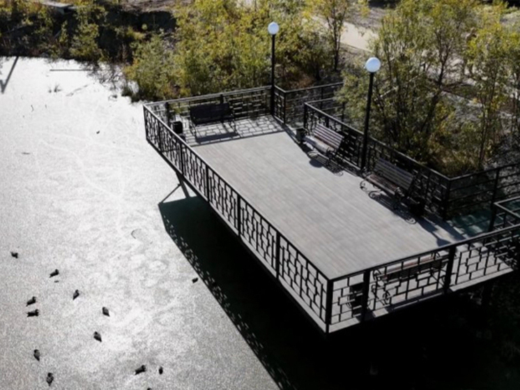 Территорию рядом с Утиным озером благоустроили в Билибино