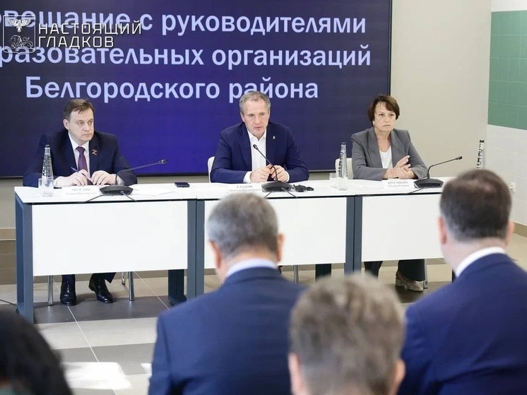 Гладков обсудил с директорами школ Белгородского района вопросы безопасности