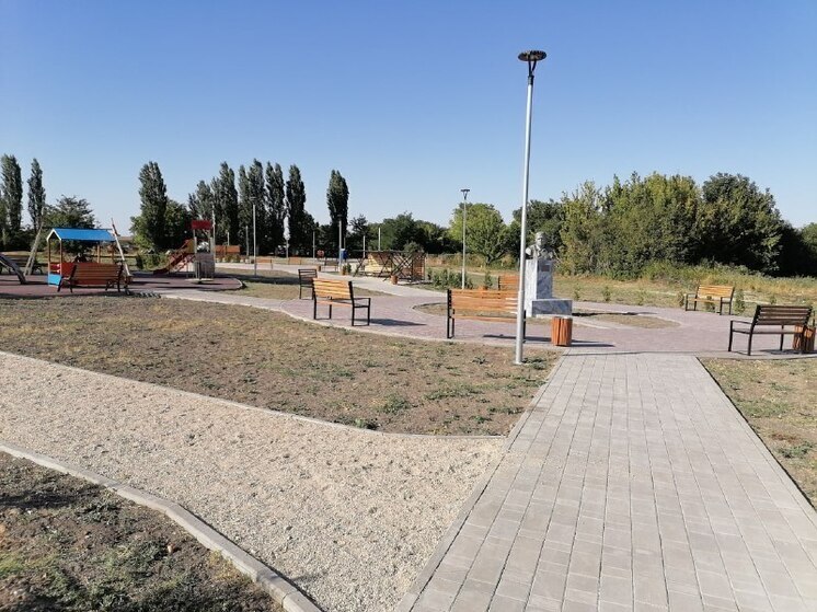В Белогорском районе после благоустройства открылся сквер