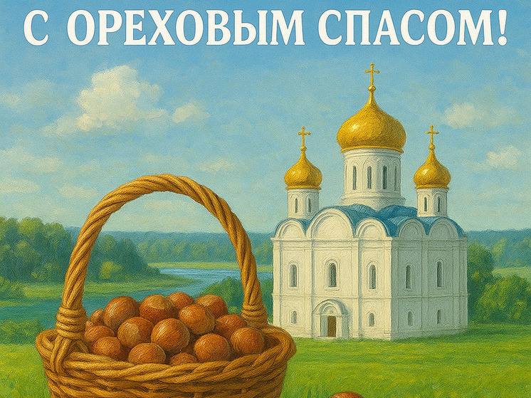 Открытка и поздравления на Ореховый Спас