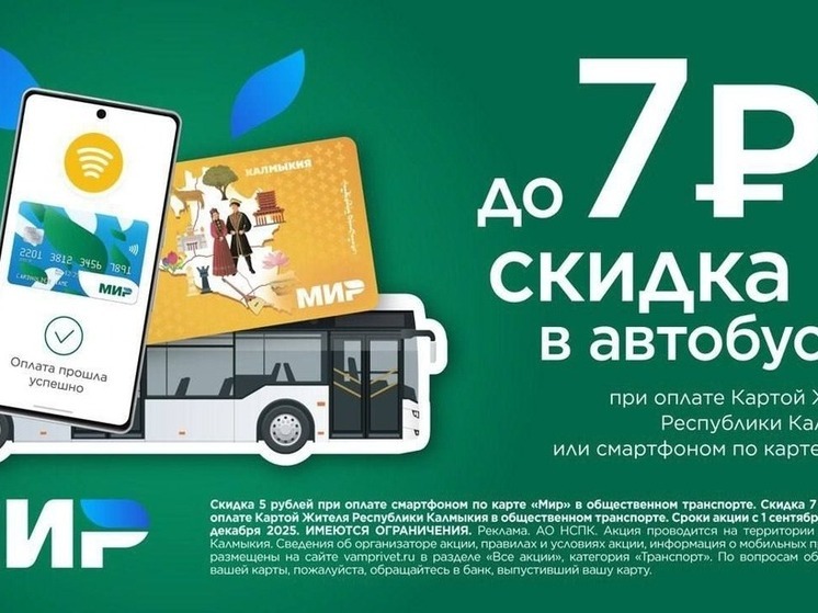 Жители Элисты смогут сэкономить на проезде по городу