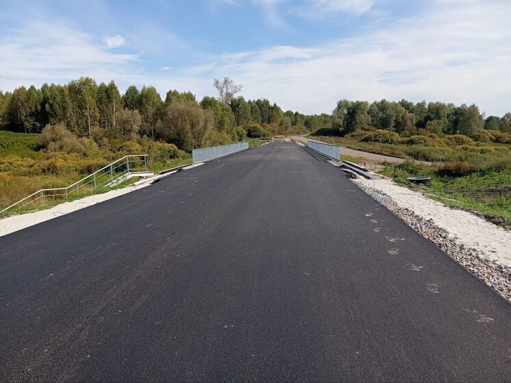 В Упоровском районе завершается строительство нового моста