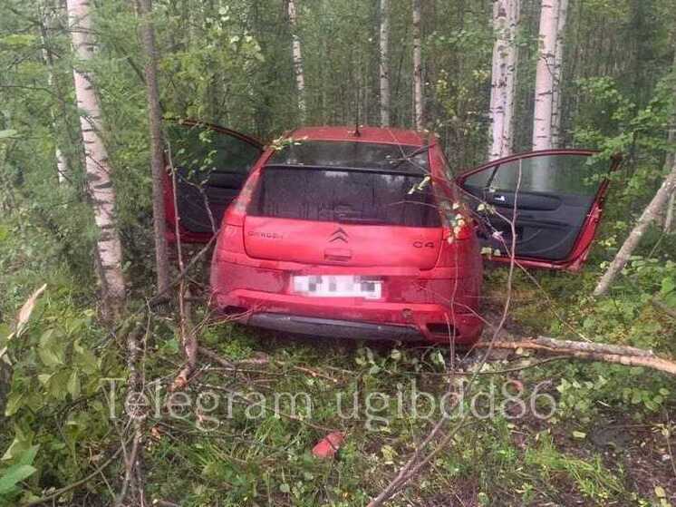 В Югре произошло ДТП с участием начинающего водителя