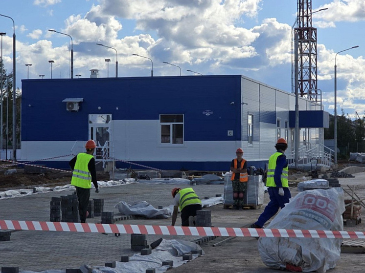 В Карпогорах возводят современный спортивный комплекс для всего округа