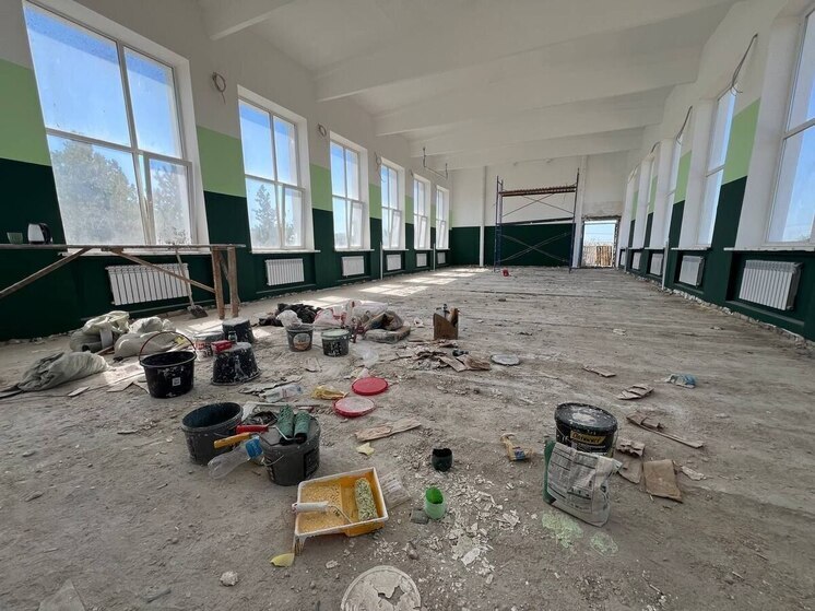 В селе Серебрянка Раздольненского района продолжается капремонт школы