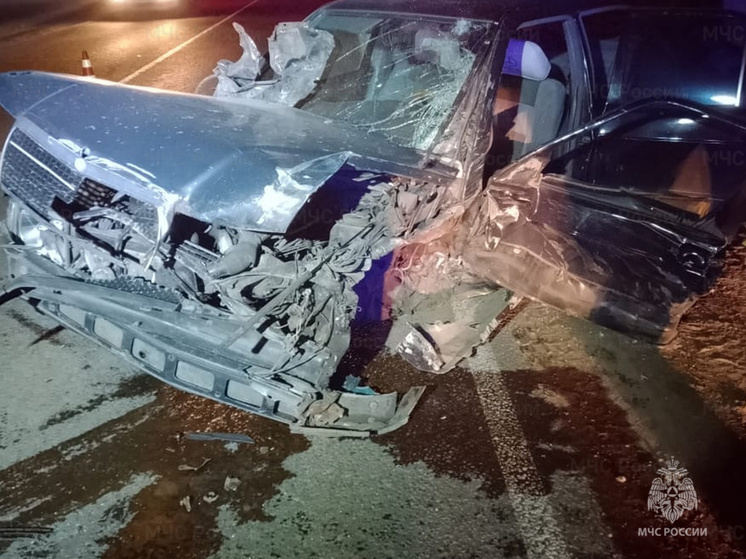 В столкновении трёх автомобилей на калужской трассе пострадал человек