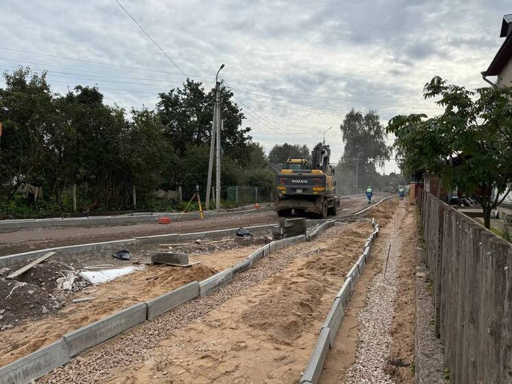 Губернатор Михаил Ведерников оценил ход капитального ремонта дорог в псковском микрорайоне Шабаны