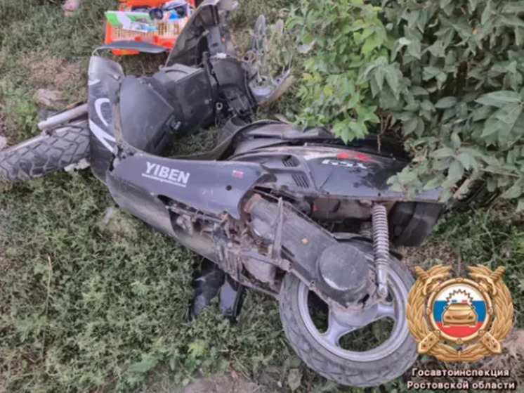 На Дону двое детей пострадали в ДТП со скутером