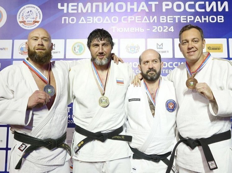 Пять медалей завоевали дзюдоисты Чувашии на чемпионате России среди ветеранов
