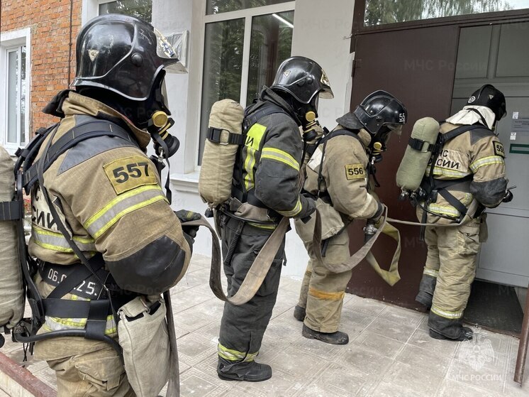 В Кимовской центральной районной больнице прошли учения по пожбезопасности