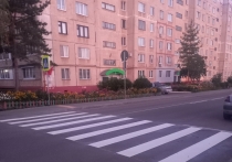В Орле на улице Орловских партизан в Северном районе появились долгожданные пешеходные переходы