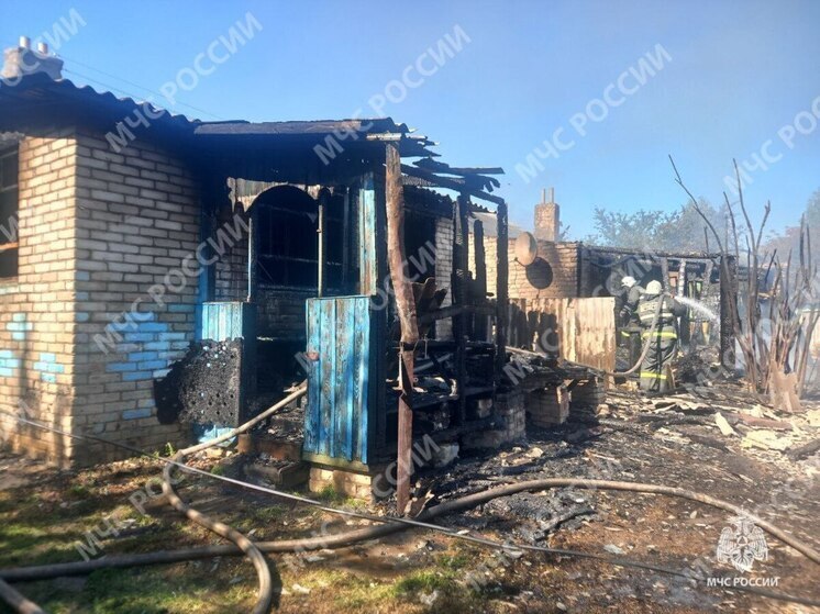 В брянском селе Пацынь сгорел жилой дом