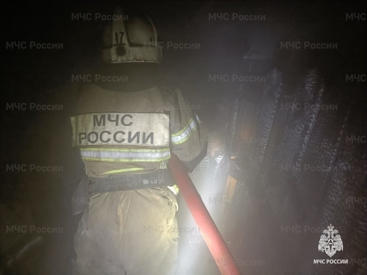 В Карабаново Александровского района тушили пожар в торговом центре