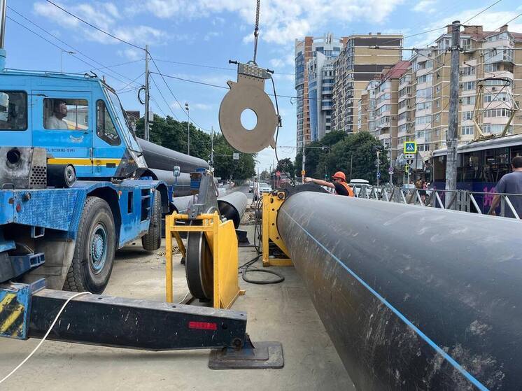 В Краснодаре завершили ремонт коллектора на Московской