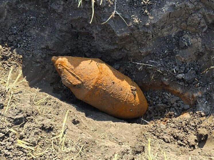 В Крымском районе обезвредили авиабомбу, найденную при проверке нефтепровода