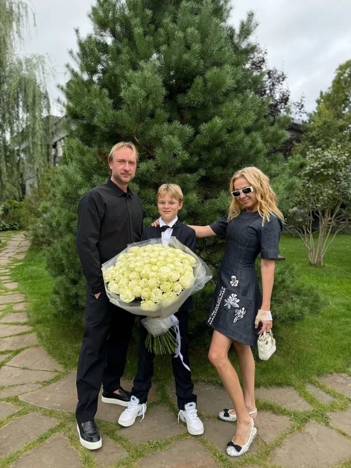 Яна Рудковская, Евгений Плющенко и Саша
