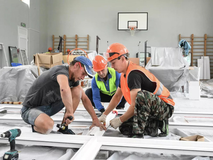 Строители из Тамбовской области помогли подготовить школы Новоайдарского округа ЛНР к учебному году